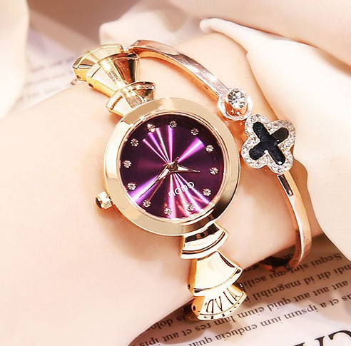 GUOU 6009 antique new design girls quartz watch luxe Diamond steel Strap water resist storage Casual reloj watch