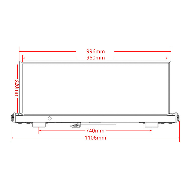 Top LED Double Sided Screen Full Color Display Car Roof Advertising For Taxi