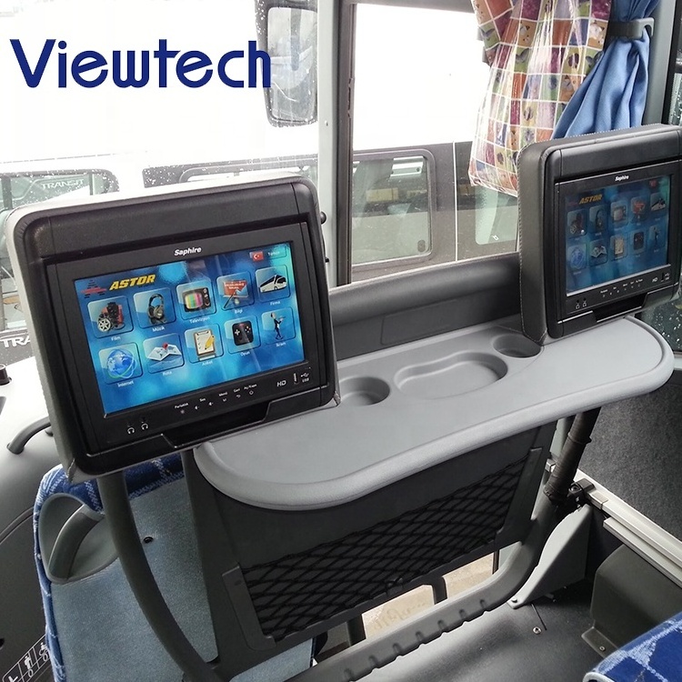 High durability mechanism bus seat monitor 10.1'' bus vod system seat back with screen angle adjustable