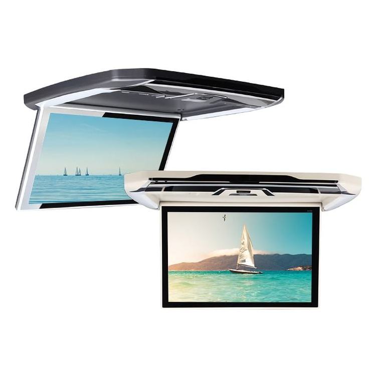 12.1 Inch rooftop car TV slim Flip Down Roof Mount Car Ceiling Monitor overhead roof monitor