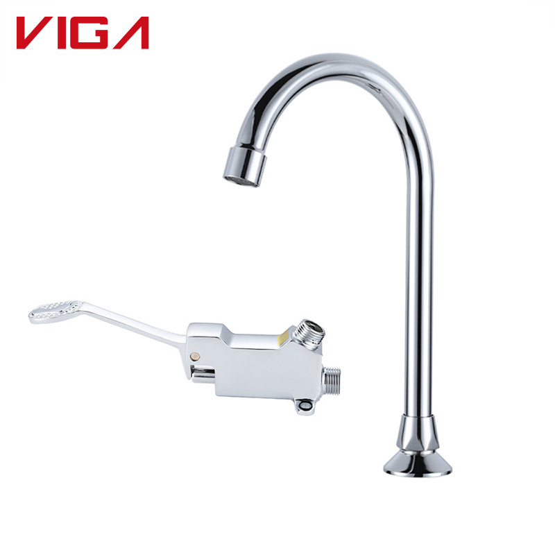 New Promotional Products Pedaled Operated Foot Pedal Basin Faucets Brass Valve Foot Pedal Faucet