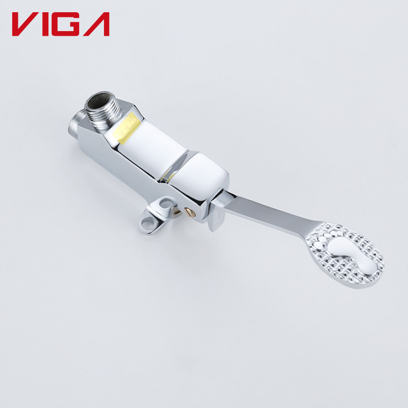 New Promotional Products Pedaled Operated Foot Pedal Basin Faucets Brass Valve Foot Pedal Faucet