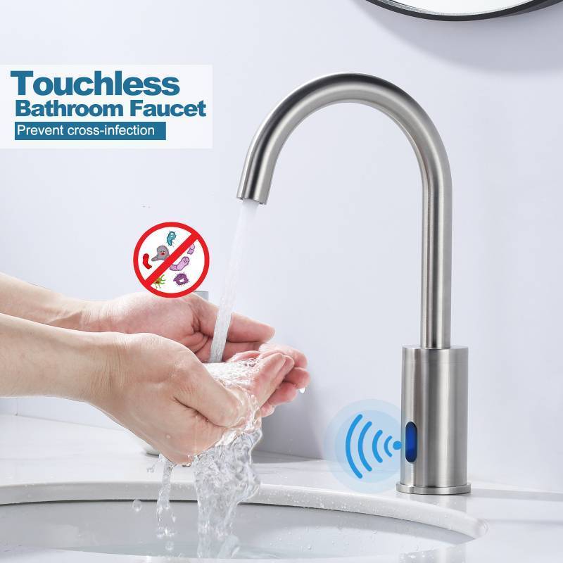 Bathroom Faucet Commercial Automatic Faucets Water Tap Sensor Basin Vanity Faucet