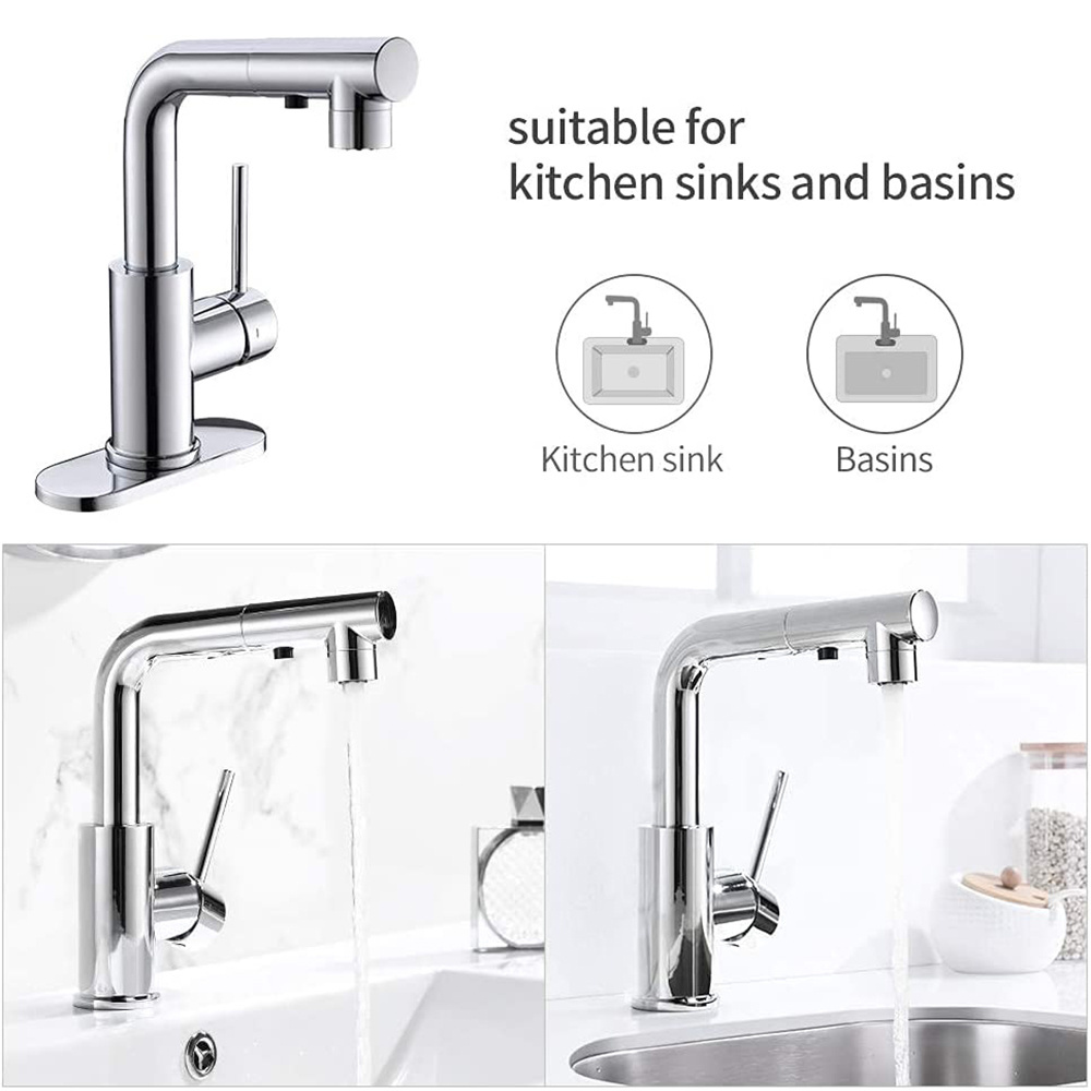 Modern Kitchen Bar Laundry RV Utility Sink Faucet Single Handle Faucets for Basins