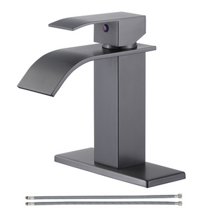 Single Handle Faucet Basin for Bathroom Sink Waterfall Basin Mixer Tap Bathroom Vanity Faucet