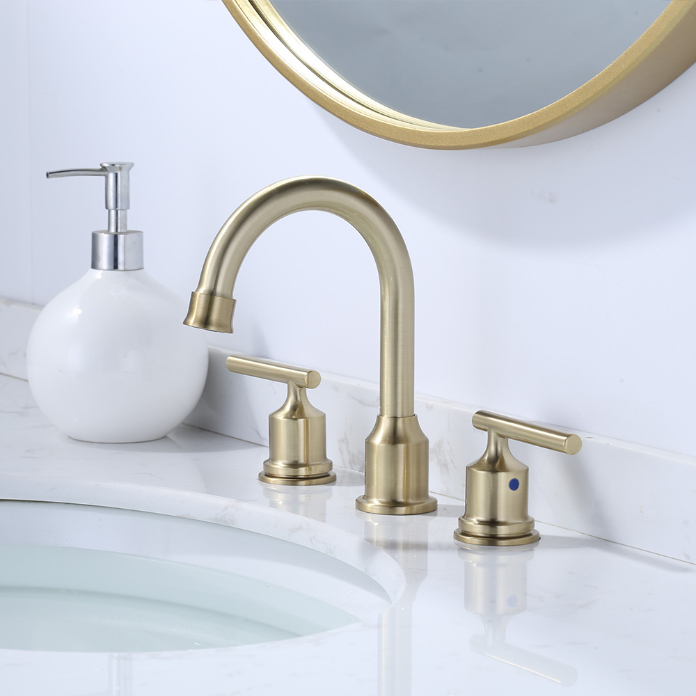 Widespread Bathroom Faucet Black Gold Bronze Faucet Bathroom Lavatory Vanity Washbasin Faucets