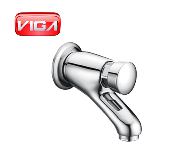 Auto off push type self-closing brass basin faucet