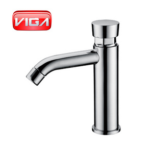 Auto off push type self-closing brass basin faucet