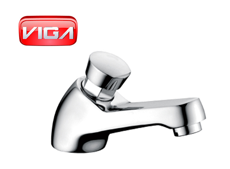 Auto off push type self-closing brass basin faucet