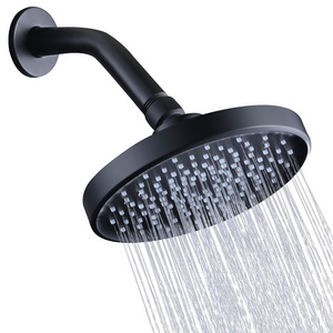 Shower Accessories Bathroom Showerhead with Matt Black Chrome Nickle Plated Finish Luxury Filtered Shower Head