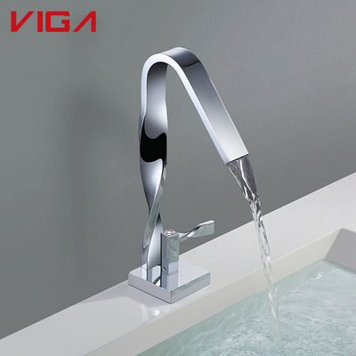 China Sanitary Ware Fancy Design Single Handle Bathroom Washbasin Faucet