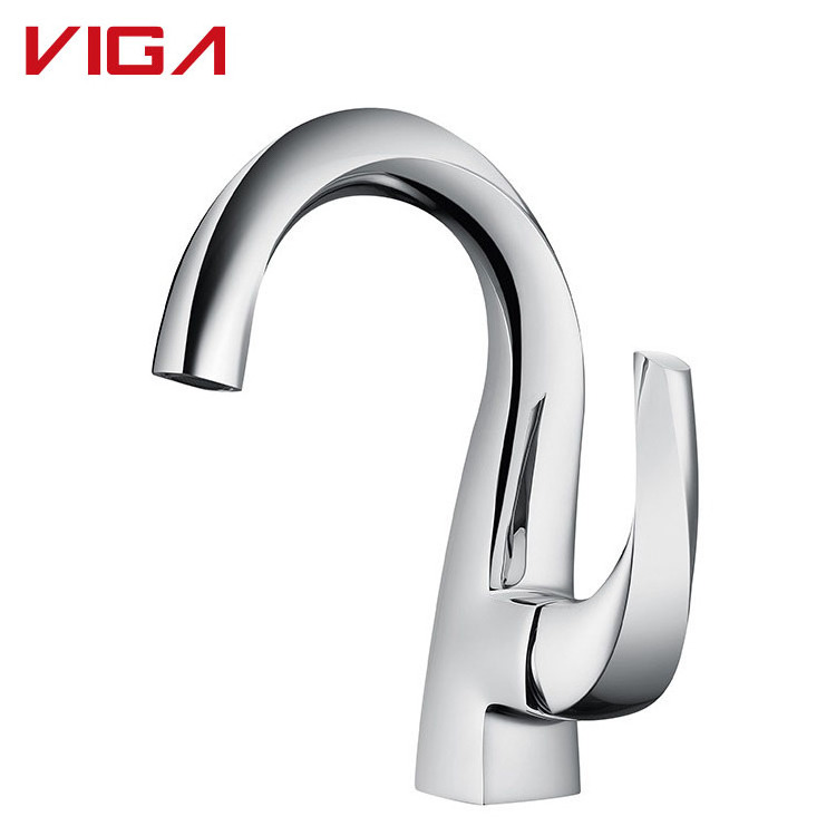 Viga New Design Basin Faucet Single Lever Wash Hand Swan Neck Faucet