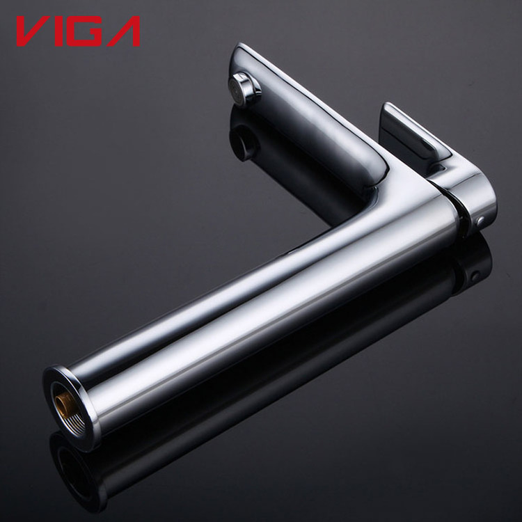 Factory Wholesale Chrome Electroplating Copper Water Faucet Bathroom Sink Water Faucets