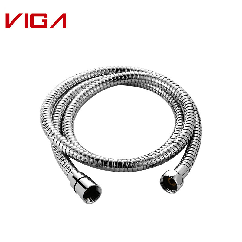 High Quality Double Push Lock Plumbing Hoses Stainless Steel Shower Inlet Hose