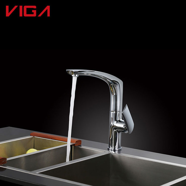 Modern Design Single Lever Kitchen Sink Faucet Mixer Tap Single Hole Kitchen Faucet