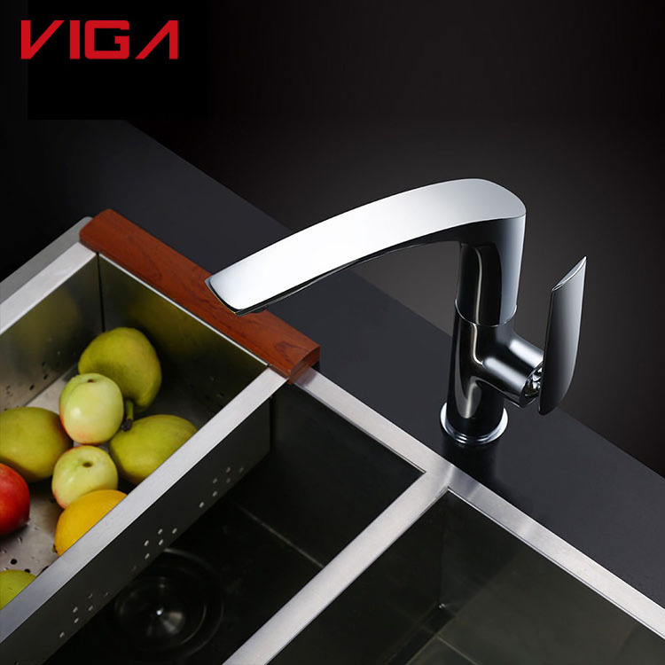 Modern Design Single Lever Kitchen Sink Faucet Mixer Tap Single Hole Kitchen Faucet