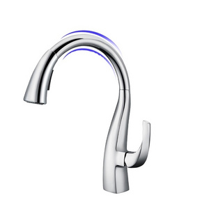 Swan Neck Deck Mount Pull Out Extension Hose Flexible Kitchenaid Faucet Kitchen Sink Mixer Tap