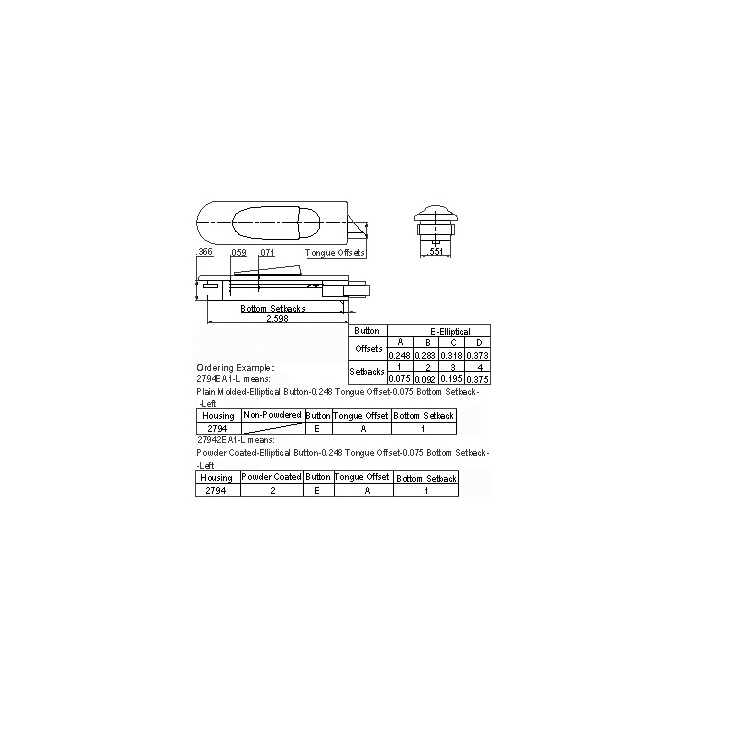 American Style Tilt and turn window lock window tilt latch 2794 L&R