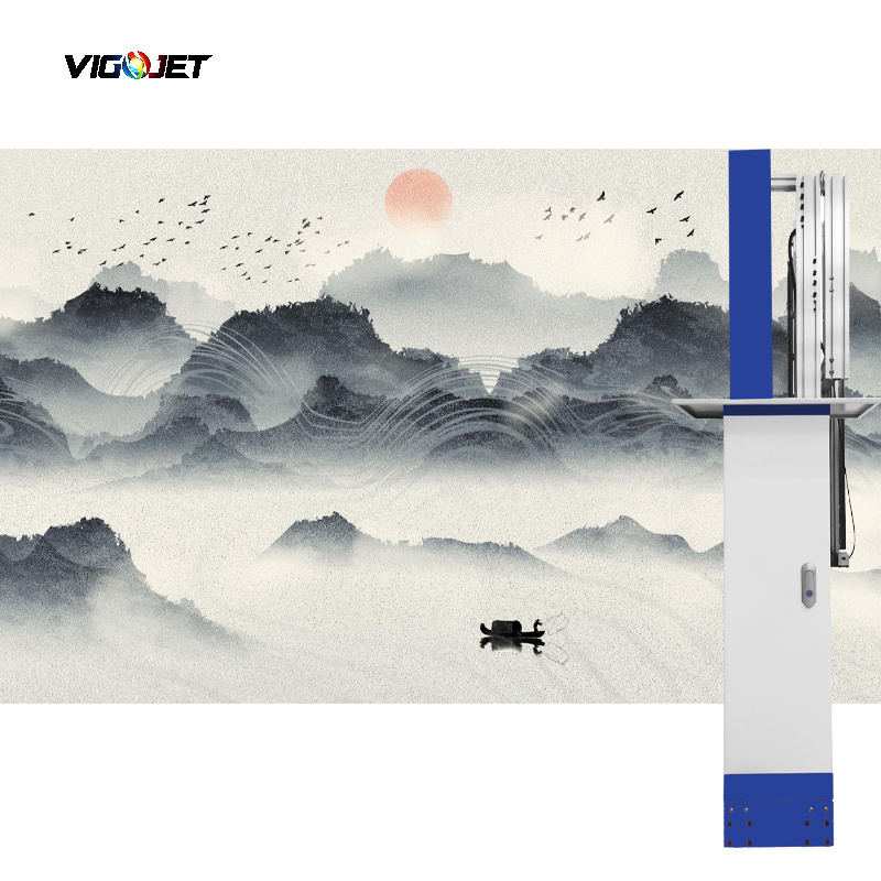 Vigojet Vertical Wall Painting Machine Outdoor And Indoor Wall Printing Machine Hd Precision 3d Tv Background Wall Printer