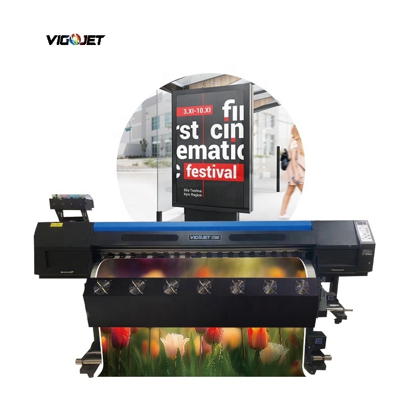 Vigojet 1.8m roll to roll with double i3200 vinyl sticker tarpaulin printer