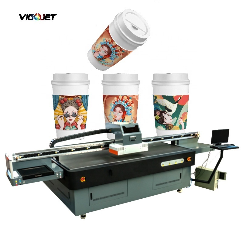 VIGOJET UV printer 2513 with G5 or G6 to Print Ceramic acrylic wooden plate machine