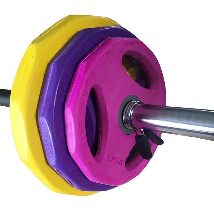 Customized Weight Lifting Barbell Rubber Gym Weight Plate