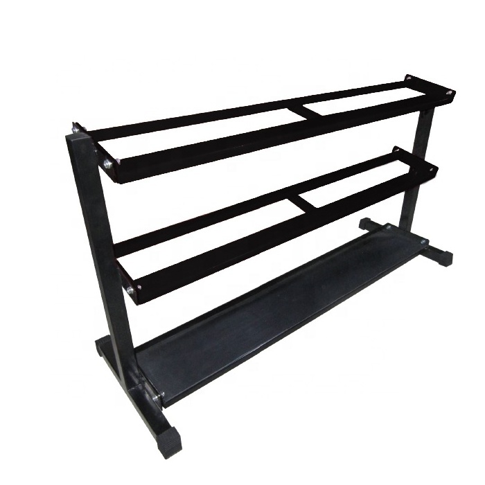 3 Tier Multifunctional Weight Rack for Dumbbells, Heavy Duty Steel Weight Holder Storage for Home Gym Fitness Exercise