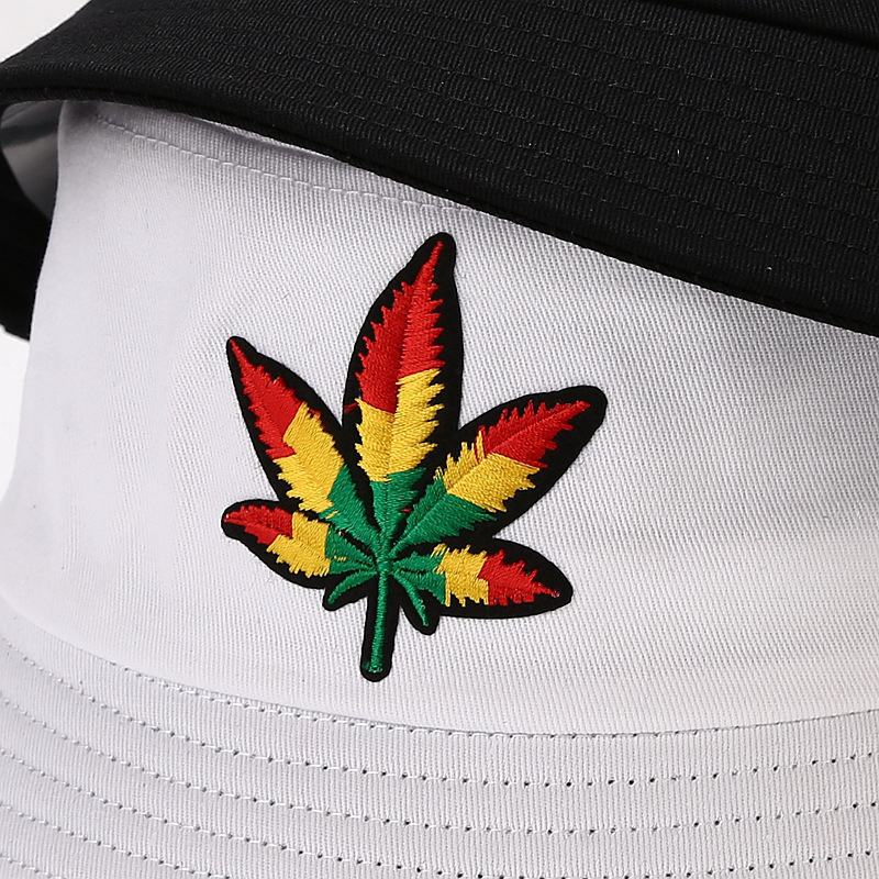 Maple Leaf Embroidery Wholesale Summer Hat with Embroidered Logo Custom Printing Hats Bucket