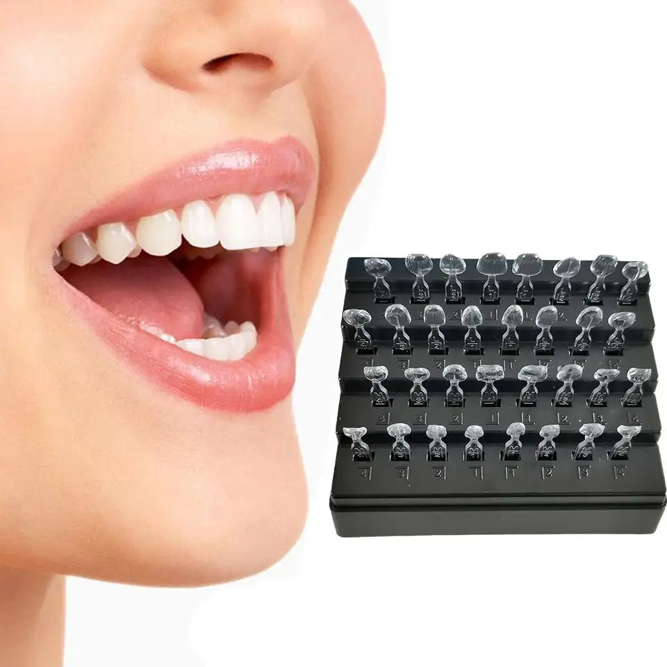 Factory Direct 32PCS Tooth Veneer Mold Dental Porcelain Teeth Veneer for Light Cure Whitening