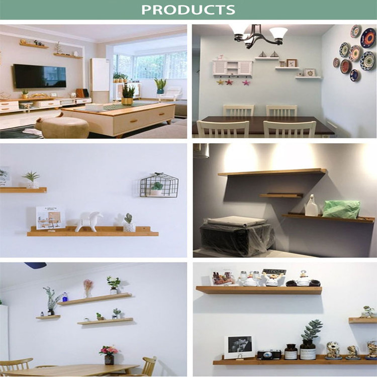 7 in 1 combination wall floating shelves industrial wooden wall shelf decorations other living room furniture home decoration