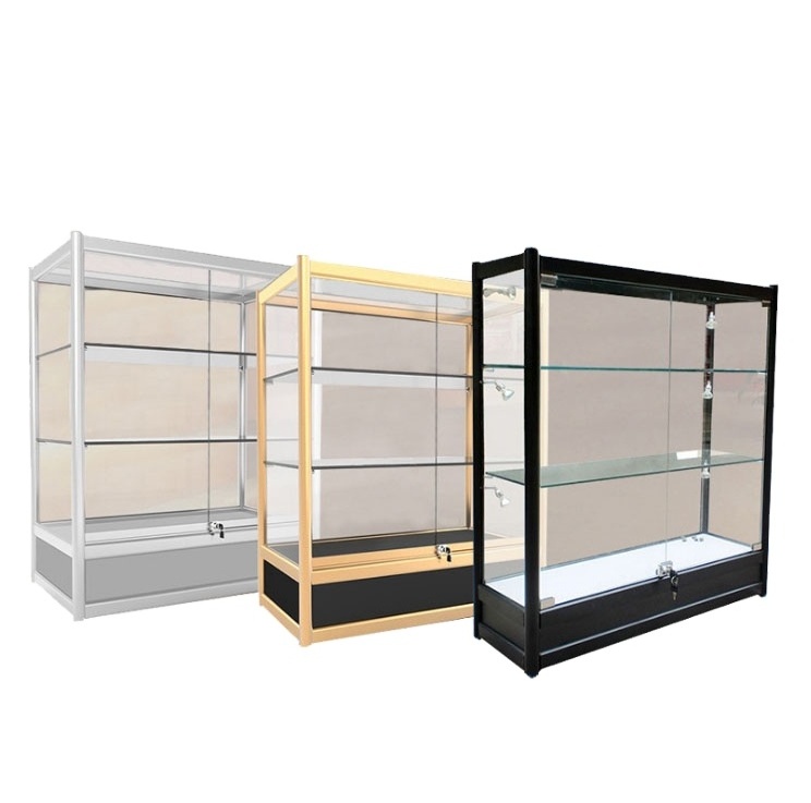 jewelry display cabinet with tempered glass showcase antiques collections transparency cabinets anti theft led display showcases