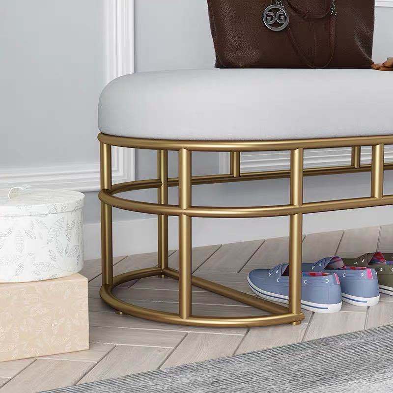 Shoe Rack Bench with Cushion Shoes Stool Entryway Storage Shelf Natural Bamboo Fitting Room Sitting Stool Long velvet Bench