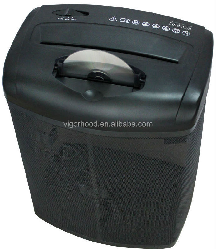 Paper Cutting 10 Sheets Mesh Bin Cross Cut Paper Shredder Machine Commercial Office Motor shredders