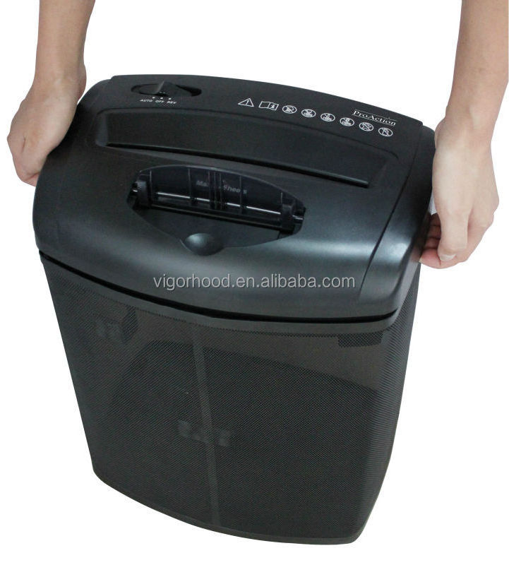 Paper Cutting 10 Sheets Mesh Bin Cross Cut Paper Shredder Machine Commercial Office Motor shredders