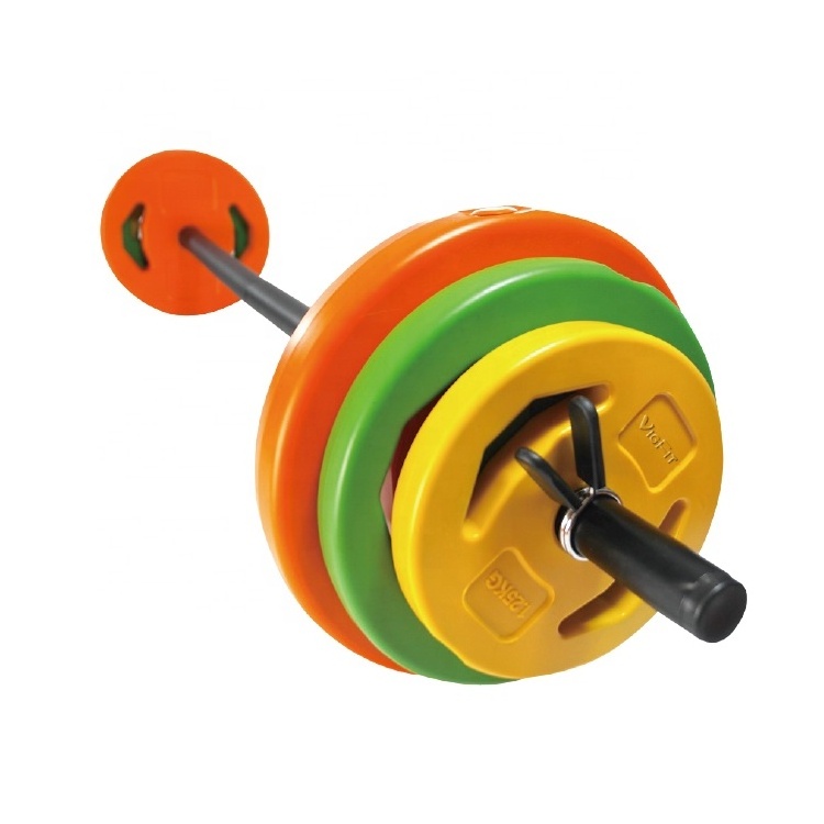 Fitness Weight Lifing Aerobic Pump Set 20kg Cenments Weight Barbell Set