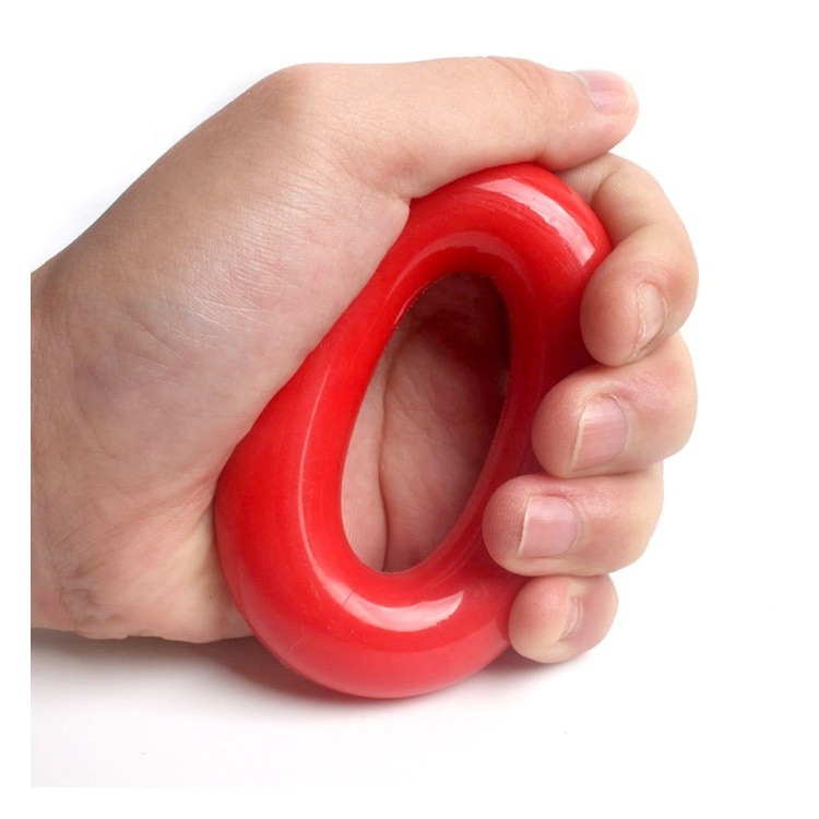 Comfortable Rubber Hand Grip Strengthener Silicone Exerciser Therapy Hand Gripper Ring