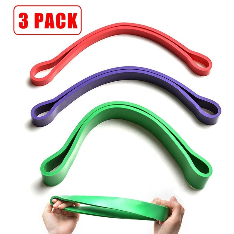 Hot Sell 3pcs Portable Exercise Bands Multi Usage Rubber Resistance Loops Heavy Duty Pull Up Fitness Mini Resistance Band