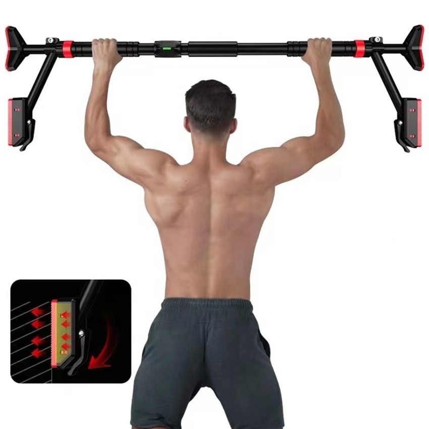 Pull Up Bar for Doorway Strength Training Pullup Bar with No Screws Chin Up Bar with Adjustable Width Locking Mechanism Doorway