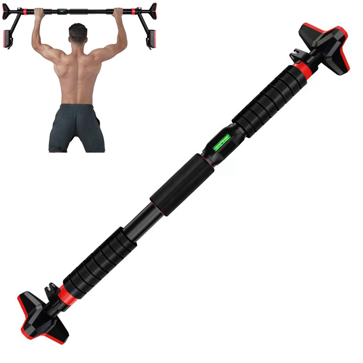 Pull Up Bar for Doorway Strength Training Pullup Bar with No Screws Chin Up Bar with Adjustable Width Locking Mechanism Doorway