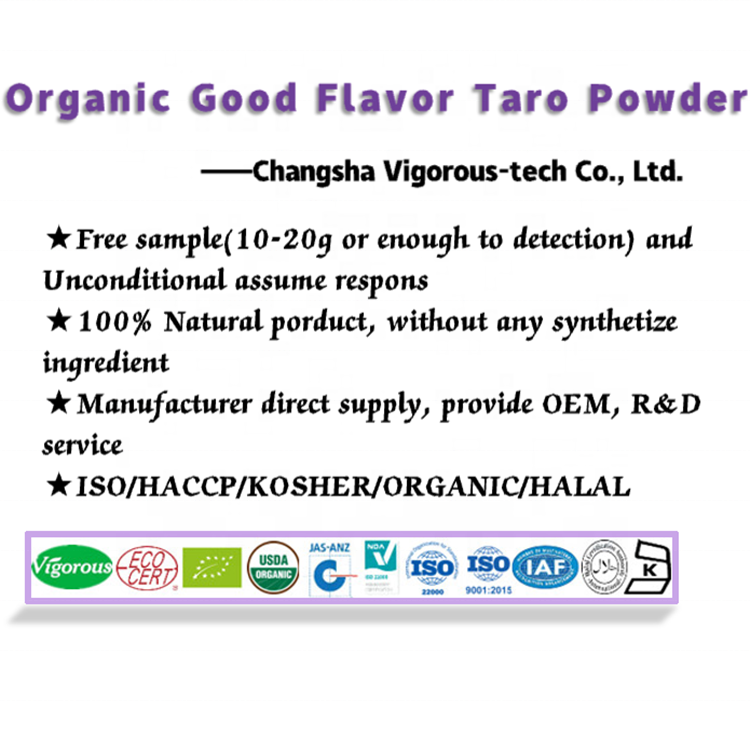 100% Natural Pure Dried Organic Taro Root Extract Powder