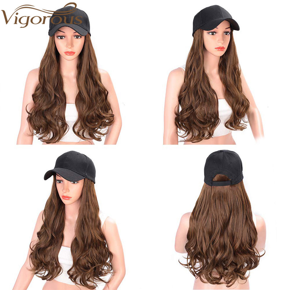 Wholesale Cheap Long Wave Japanese hat Wig For Women Oem Glueless Synthetic Wig Heat Resistant Synthetic Hair Wig