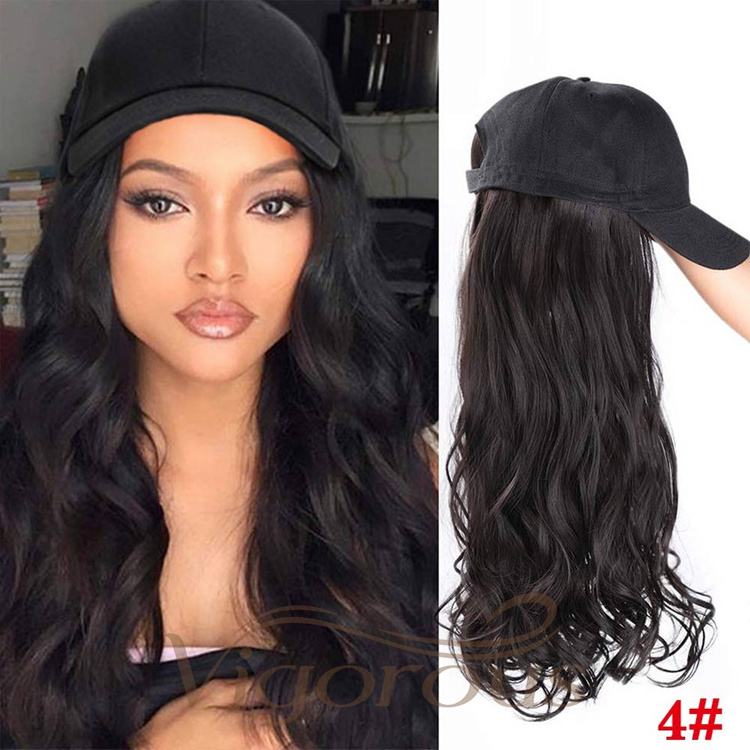 Wholesale Cheap Long Wave Japanese hat Wig For Women Oem Glueless Synthetic Wig Heat Resistant Synthetic Hair Wig