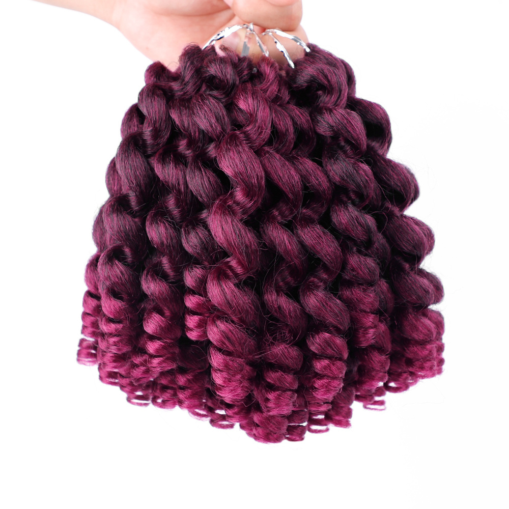 Freetress Afro Bug Spiral Queen Darling Crochet Products Synthetic Machine Wholesale Curly Braiding Hair