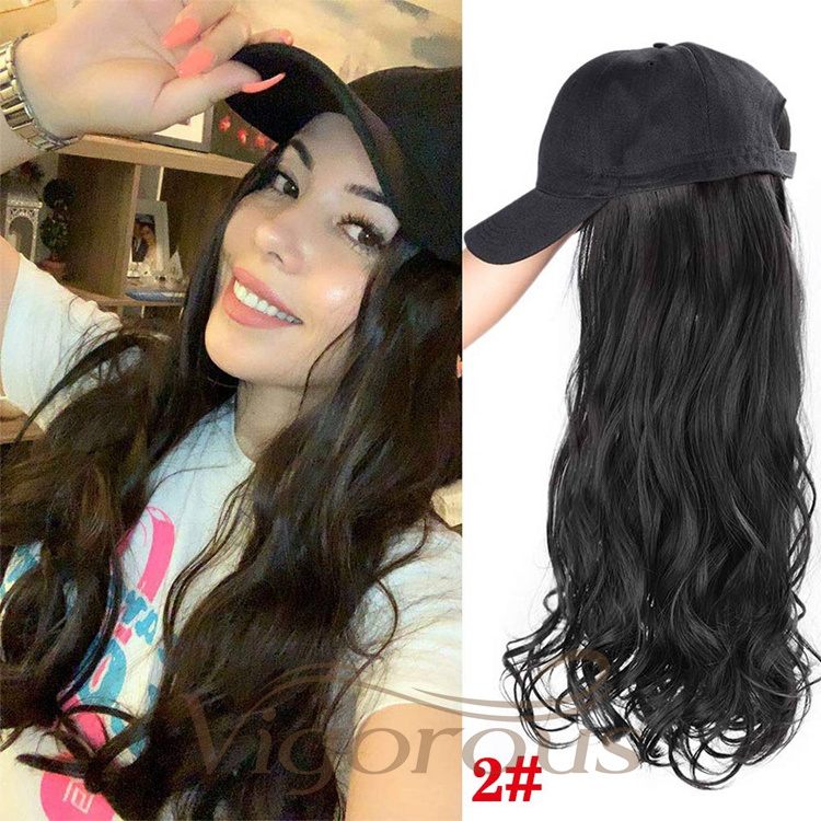 Wholesale Cheap Long Wave Japanese hat Wig For Women Oem Glueless Synthetic Wig Heat Resistant Synthetic Hair Wig