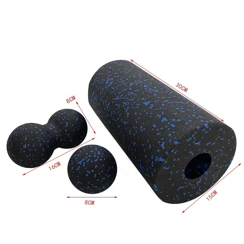 Hot Selling High Density 3 in 1 EPP Yoga Set Massage Roller Foam Roller Fitness Ball