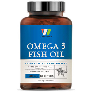 High Quality OEM Halal Omega 3-Omega -6 Omega-9 Fish Oil In Bulk 1000Mg Softgel Capsule Fish Oil Vitamins Nutritional Supplement