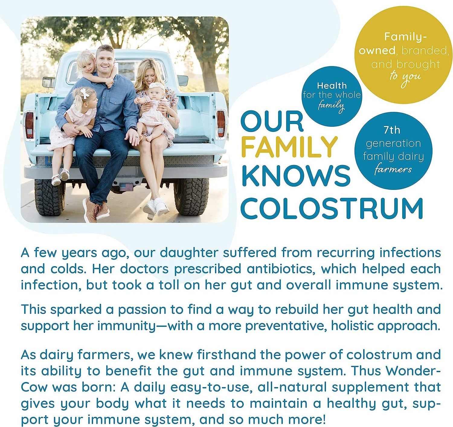 Colostrum Powder Highly Concentrated Pure Bovine Colostrum Supplements for Gut Health Immune Support Muscle Recovery & Wellness