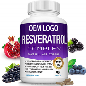 Organic Trans Resveratrol 1200mg Softgel Capsule Immune System Booster Skin Care Healthy Aging Nootropic for Enhanced Well-Being