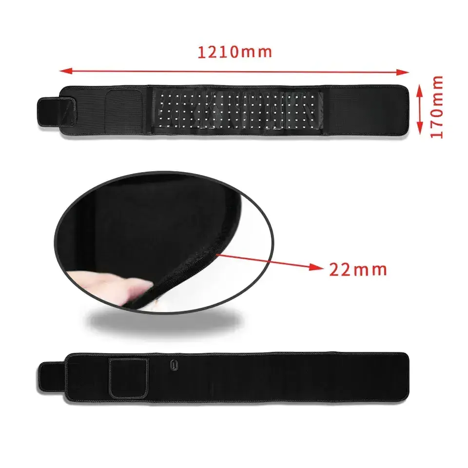 OEM/ODM Red Light Therapy Devices Professional Belts LED Red Light Therapy belt 660nm 850nm Infrared Red Light Therapy Belt Wrap