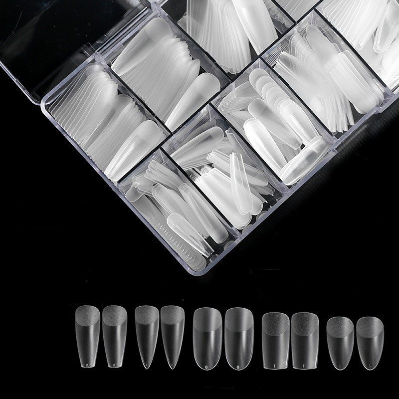 Viicke Wholesale Soft Gel Nails Tips short xl coffin  oval Almond Square Full Cover Press On 120pcs/box  Soft Gel Nail Tips